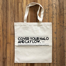 A Bag of Halos & Horns Tote Bags
